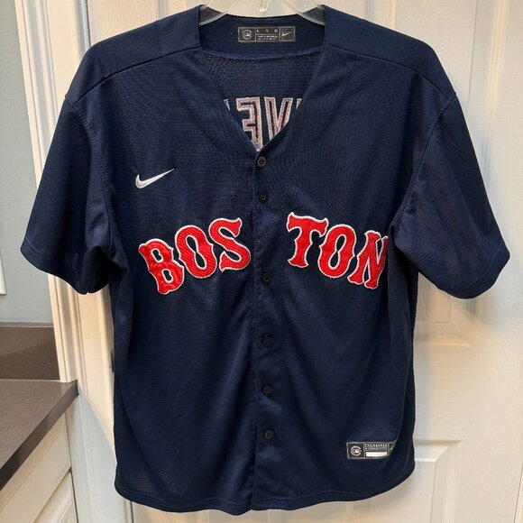 Rafael Devers Nike Boston Red Sox #11 Alternate Blue Road Jersey Size XL - Picture 7 of 7